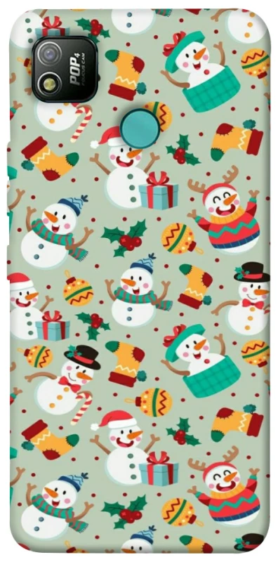 Чехол на TECNO POP 4 Новогодний v2 фото 1 из 1