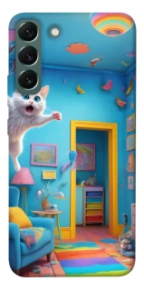 Чохол на Samsung Galaxy S22+ crazy cat фото 1 з 1