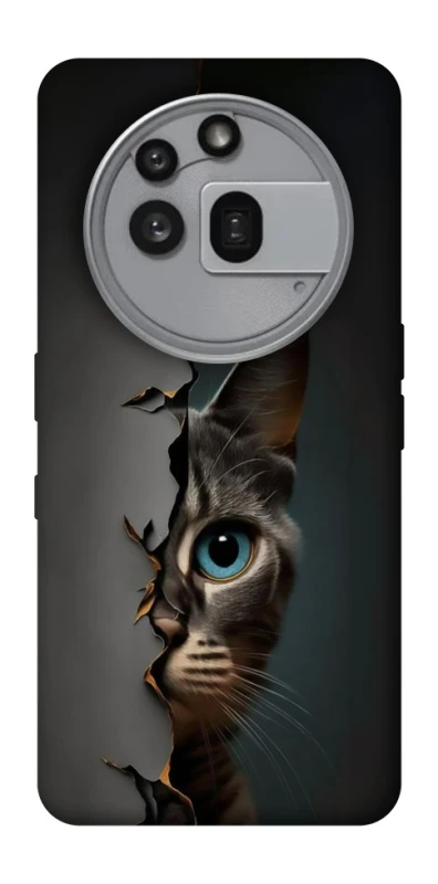 Чохол на Nothing Phone (3a) Pro Кіт-підглядач v2 фото 1 з 1