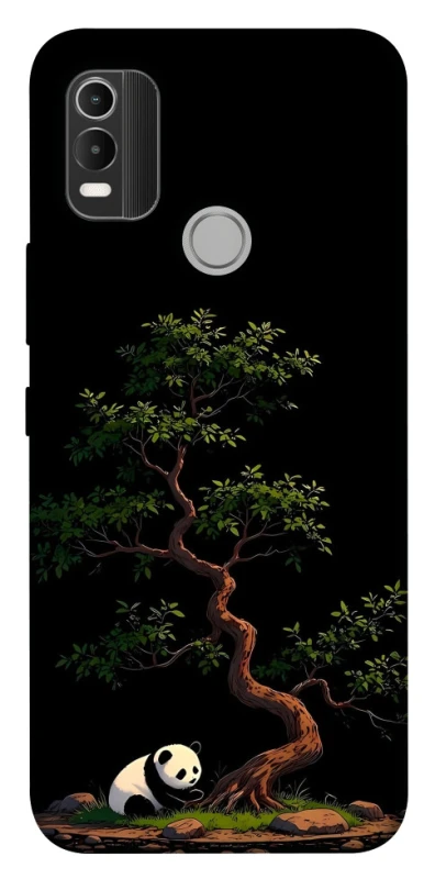 Чохол на Nokia C21 Plus Panda and tree фото 1 з 1