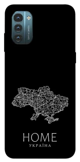 Чохол на Nokia G21 Ukraine black map фото 1 з 1