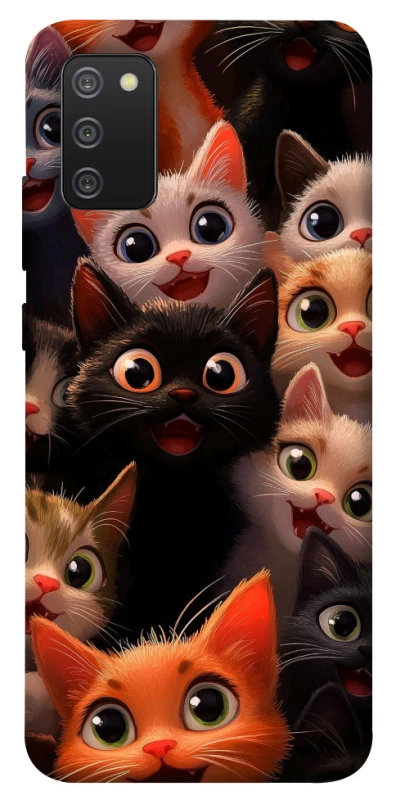 Чохол на Samsung Galaxy A02s happy cats фото 1 з 1