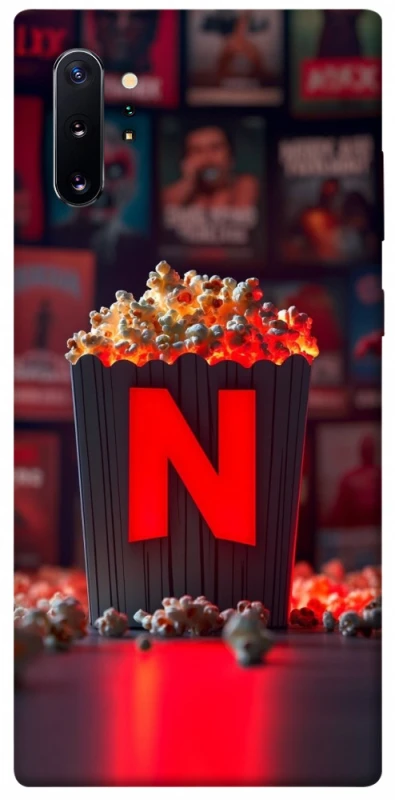 Чехол на Samsung Galaxy Note 10 Plus Netflix and popcorn фото 1 из 1