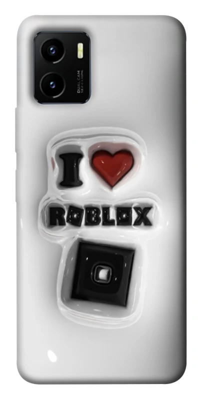 Чохол на Vivo Y15s I love Roblox фото 1 з 1