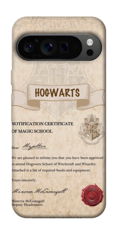 Чохол на Google Pixel 9 Pro The Hogwarts acceptance letter фото 1 з 1