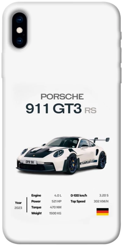 Чехол на Apple iPhone X (5.8") Porsche 911 GT3 фото 1 из 1
