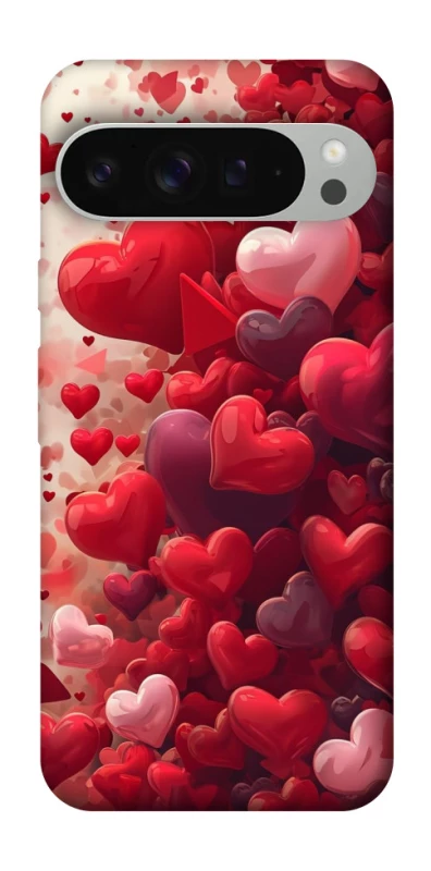 Чехол на Google Pixel 9 Pro XL Many hearts фото 1 из 1