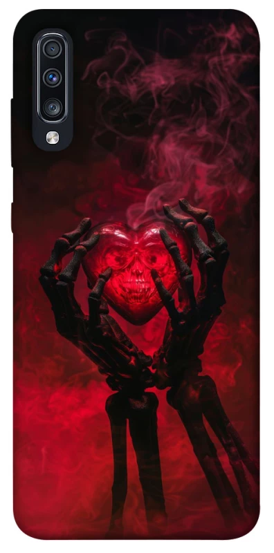 Чохол на Samsung Galaxy A70 (A705F) Heart in the hands of a skeleton фото 1 з 1
