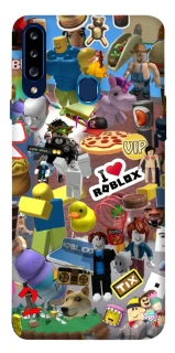 Чехол на Samsung Galaxy A20s Roblox collage ver.5 фото 1 из 1