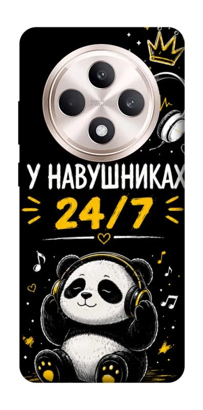 Чехол на Oppo Reno 12 F 4G/5G У навушниках 24/7 фото 1 из 1