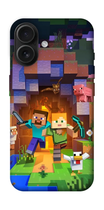 Чехол на Apple iPhone 16 Minecraft game фото 1 из 1