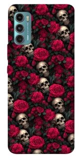 Чохол на Motorola Moto G60 Черепа та рози фото 1 з 1