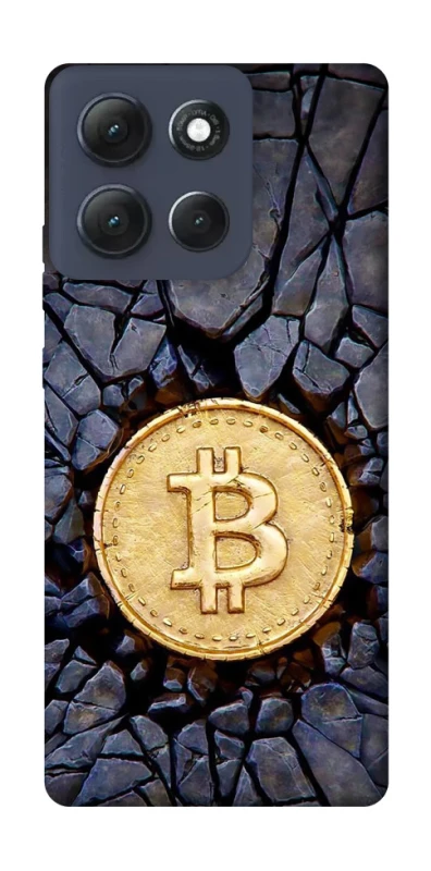 Чохол на Motorola Moto G86 Power Bitcoin cracks фото 1 з 1