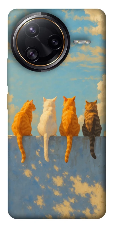 Чохол на Xiaomi Poco F7 Pro cats on wall фото 1 з 1