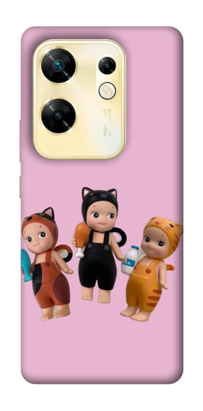 Чехол на Infinix Zero 30 4G Cat Cafe Trio фото 1 из 1