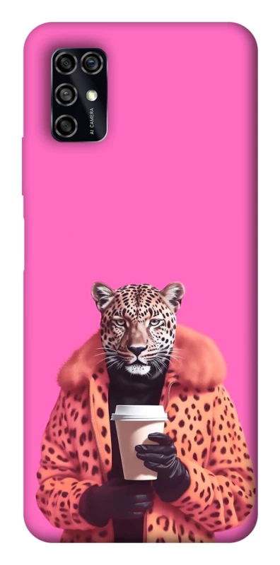 Чохол на ZTE Blade V2020 Smart Леопард з кавою фото 1 з 1