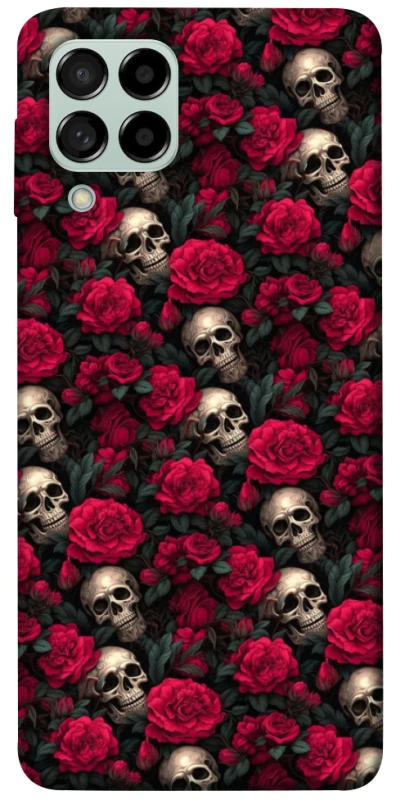 Чохол на Samsung Galaxy M53 5G Черепа та рози фото 1 з 1