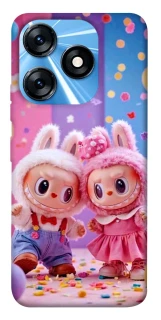 Чехол на TECNO Spark 10 Labubu twins ver.3 фото 1 из 1