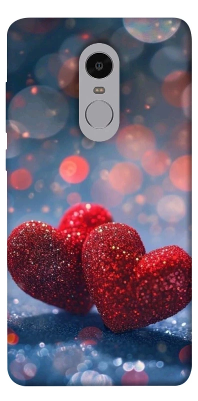 Чехол на Xiaomi Redmi Note 4X / Note 4 (Snapdragon) Red hearts фото 1 из 1