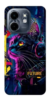 Чехол на Infinix Smart 9 4G / Hot 50i Cyber Cat v2 фото 1 из 1