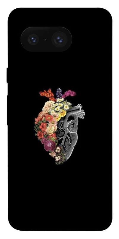 Чохол на Google Pixel 8 Heart with flowers фото 1 з 1