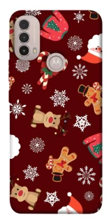 Чехол на Motorola Moto E40 Новогодний v6 фото 1 из 1