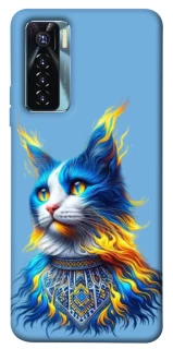 Чохол на TECNO Camon 17 Pro Кіт патріот фото 1 з 1