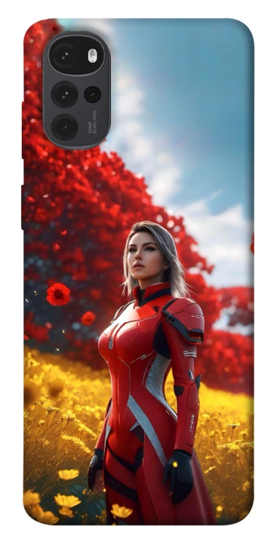 Чохол на Motorola Moto G22 Cyber space girl ver.5 фото 1 з 1