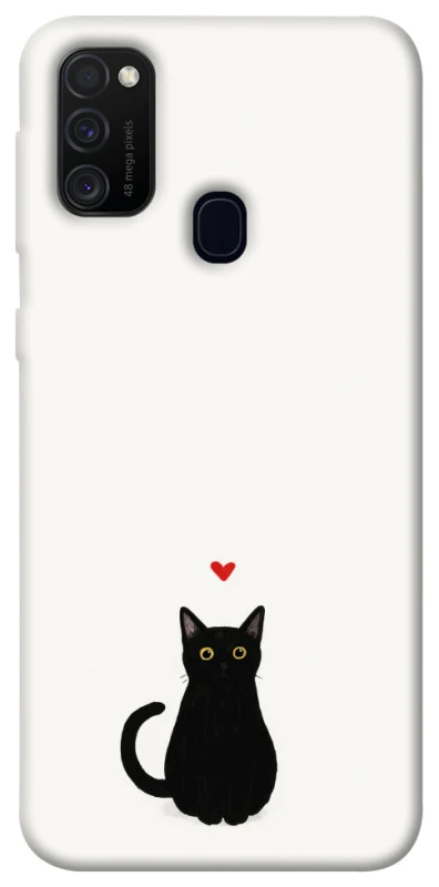 Чохол на Samsung Galaxy M21 cat in love фото 1 Чохол на Samsung Galaxy M21 cat in love фото 1 з 1