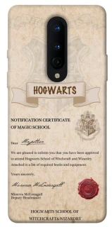 Чехол на OnePlus 8 The Hogwarts acceptance letter фото 1 из 1