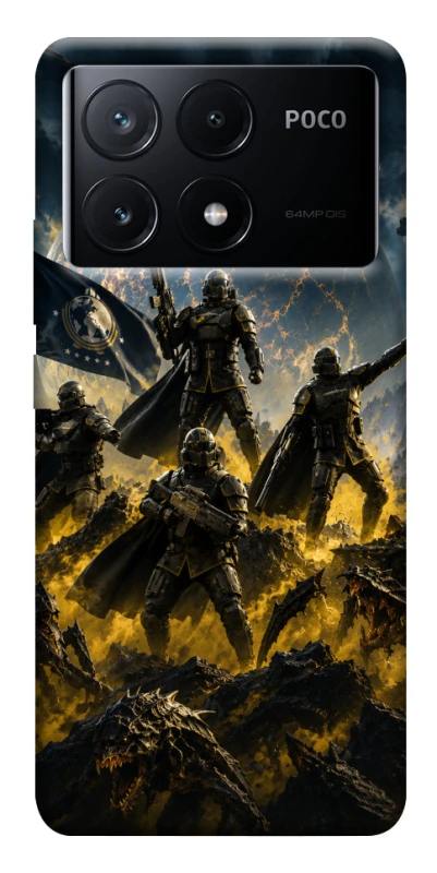 Чохол на Xiaomi Poco X6 HELLDIVERS фото 1 з 1