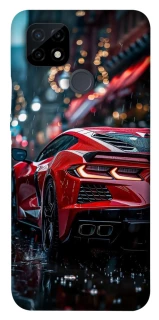 Чехол на Realme C21 Red sports car фото 1 из 1