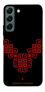 Чехол на Samsung Galaxy S22 Черно-красная вышиванка фото 1 из 1