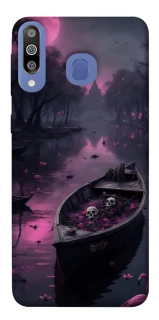 Чехол на Samsung Galaxy M30 Boat and flamingo фото 1 из 1