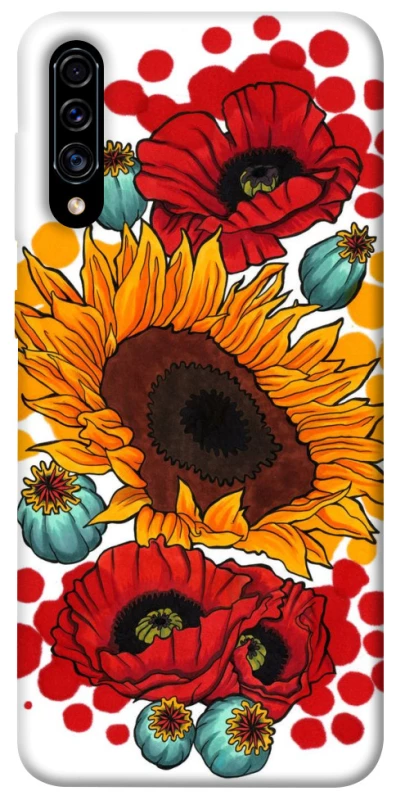 Чохол на Samsung Galaxy A50 (A505F) / A50s / A30s Соняшники та маки фото 1 з 1