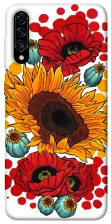 Чехол на Samsung Galaxy A50 (A505F) / A50s / A30s Подсолнечники и маки фото 1 из 1