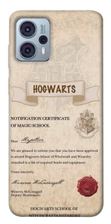 Чехол на Motorola Moto G23 The Hogwarts acceptance letter фото 1 из 1