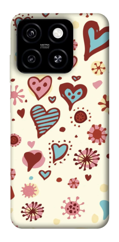 Чохол на ZTE Blade A55 4G Pretty hearts фото 1 з 1