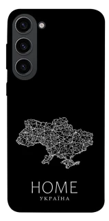 Чохол на Samsung Galaxy S23 Ukraine black map фото 1 з 1