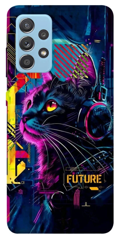 Чехол на Samsung Galaxy A52 4G / A52 5G Cyber Cat v2 фото 1 из 1