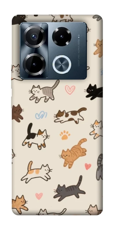 Чохол на Infinix Note 40 Pro 4G Cat style ver.2 фото 1 з 1