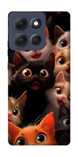 Чохол на Motorola Moto G86 Power happy cats фото 1 з 1
