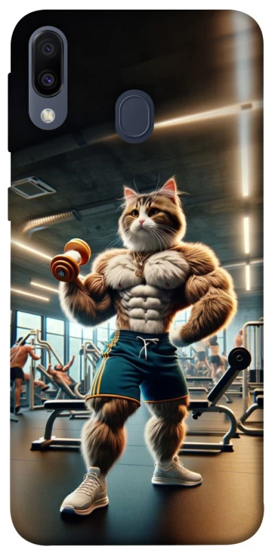 Чехол на Samsung Galaxy M20 Качок кот фото 1 из 1