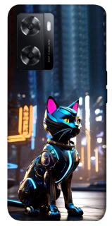 Чехол на Oppo A57s Cyber cat фото 1 из 1