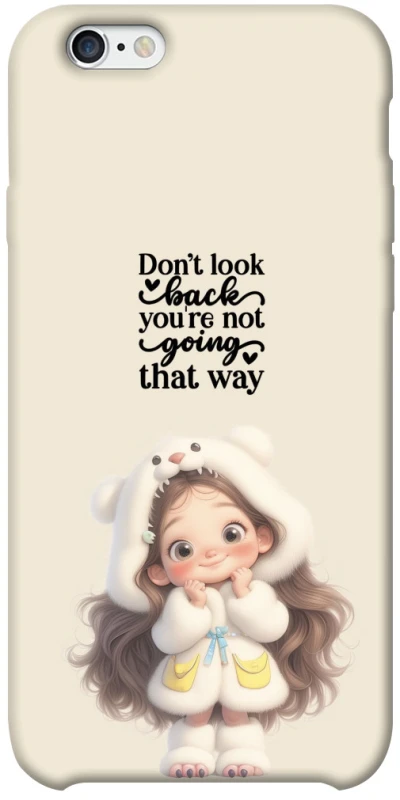 Чехол на Apple iPhone 6/6s plus (5.5") Don't look back фото 1 из 1