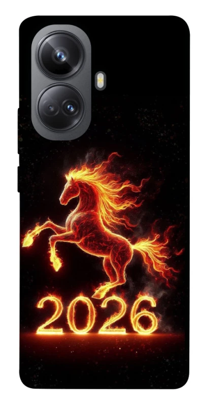 Чохол на Realme 10 Pro+ Red Fire Horse ver.1 фото 1 з 1