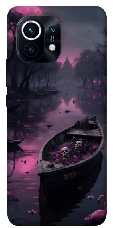 Чохол на Xiaomi Mi 11 Boat and flamingo фото 1 з 1