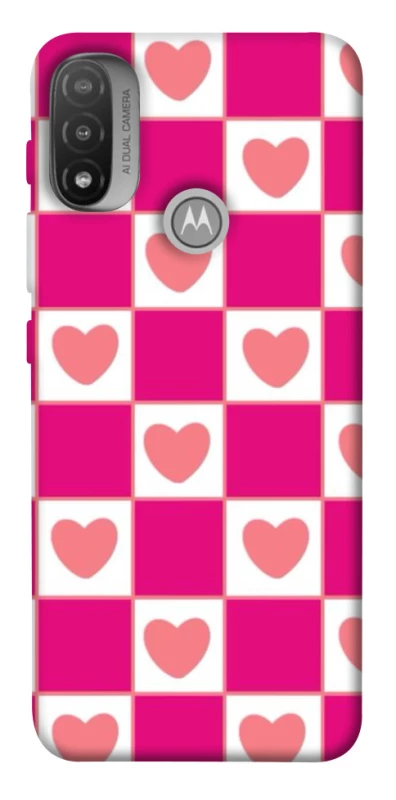Чехол на Motorola Moto E20 Chess heart фото 1 из 1
