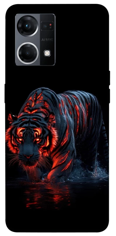Чохол на Oppo Reno 7 4G fire tiger фото 1 з 1
