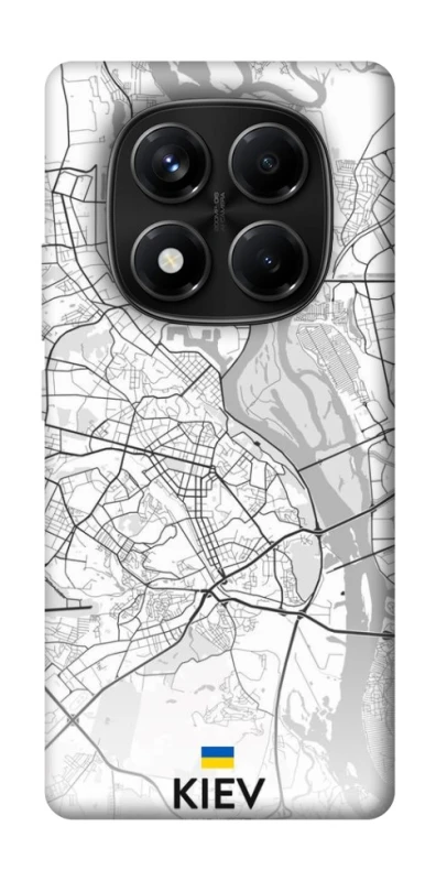 Чехол на Xiaomi Redmi Note 14 Pro 4G Kiev white map фото 1 из 1